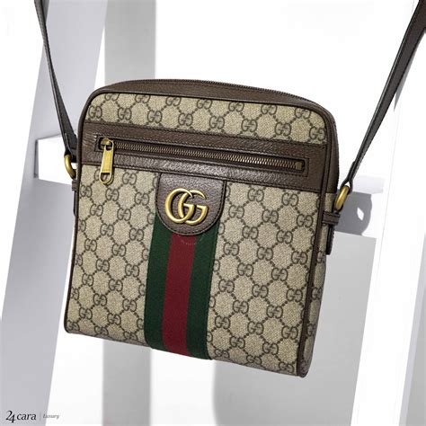 Shop Gucci Ophidia GG Small Messenger Bag 